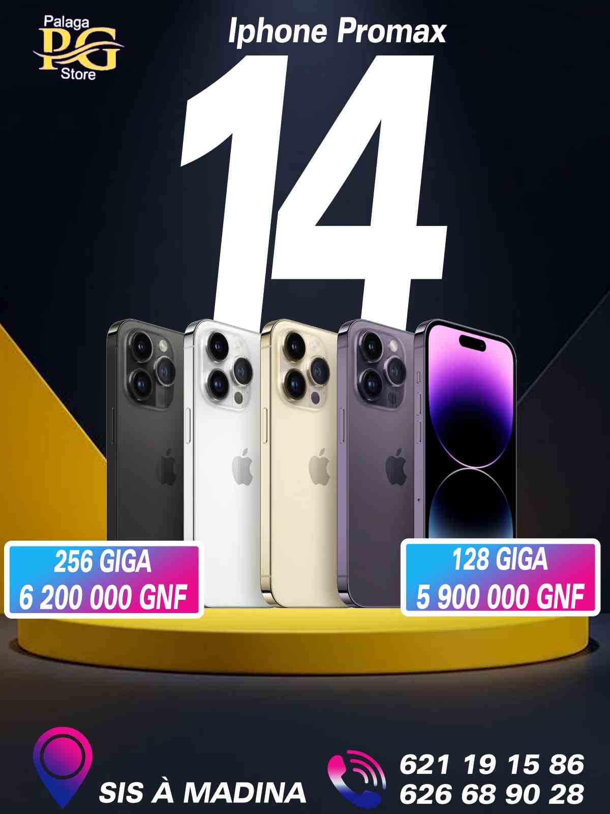 iPhone 14 Pro Max - 256 Go, Neuf et Original