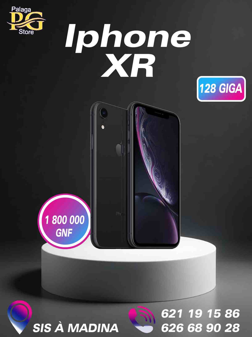 iPhone XR - 64/128 Go, Performant et économique, Livraison rapide et gratuite partout à conakry.