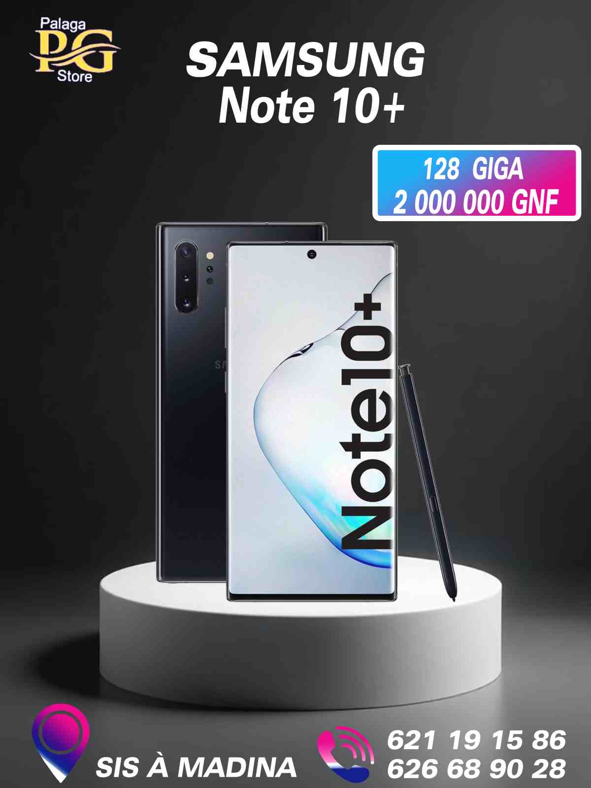 Samsung Galaxy Note 10+, 256/512 Go, Haut de Gamme