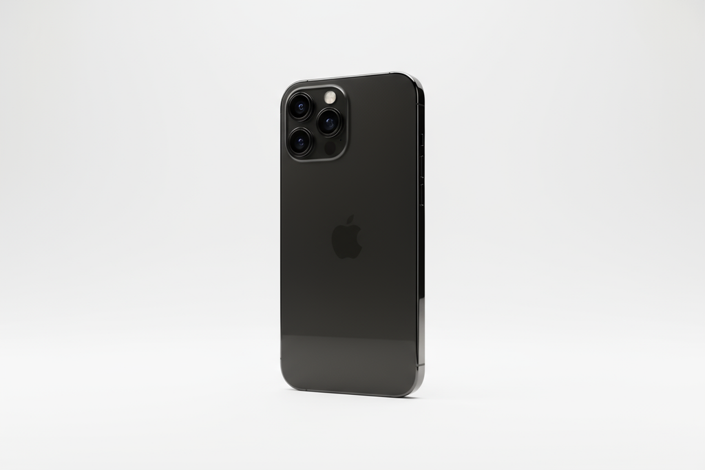 iphone 12 pro max noire avec un fond blanc ?