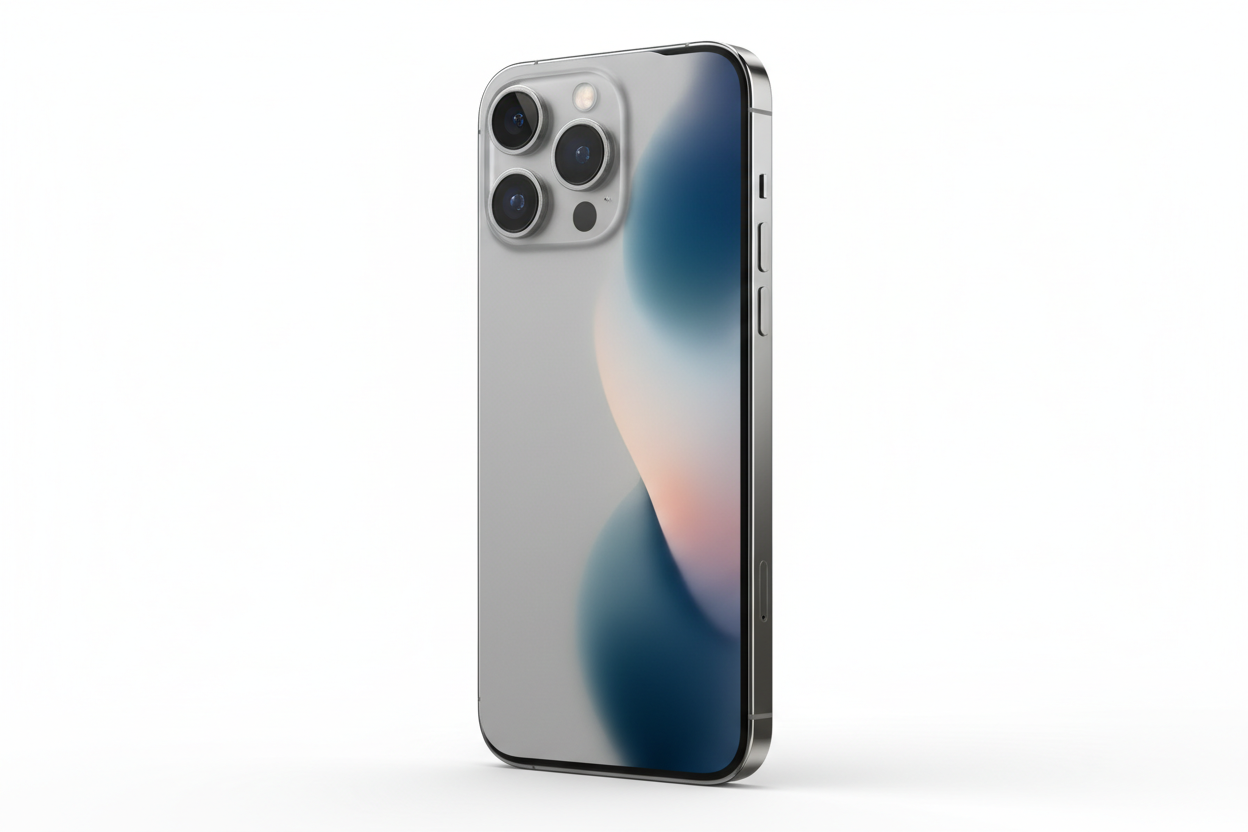 iphone 13 pro max argenter en fond blanc ?