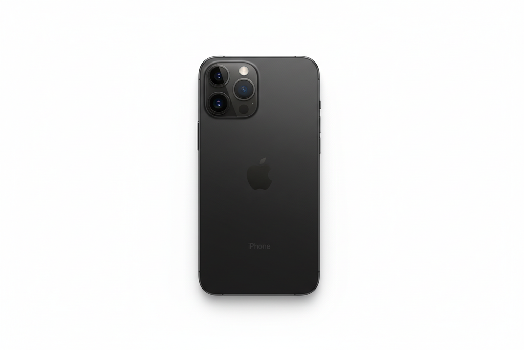 iphone 13 pro max de couleur noir en fond blanc ?