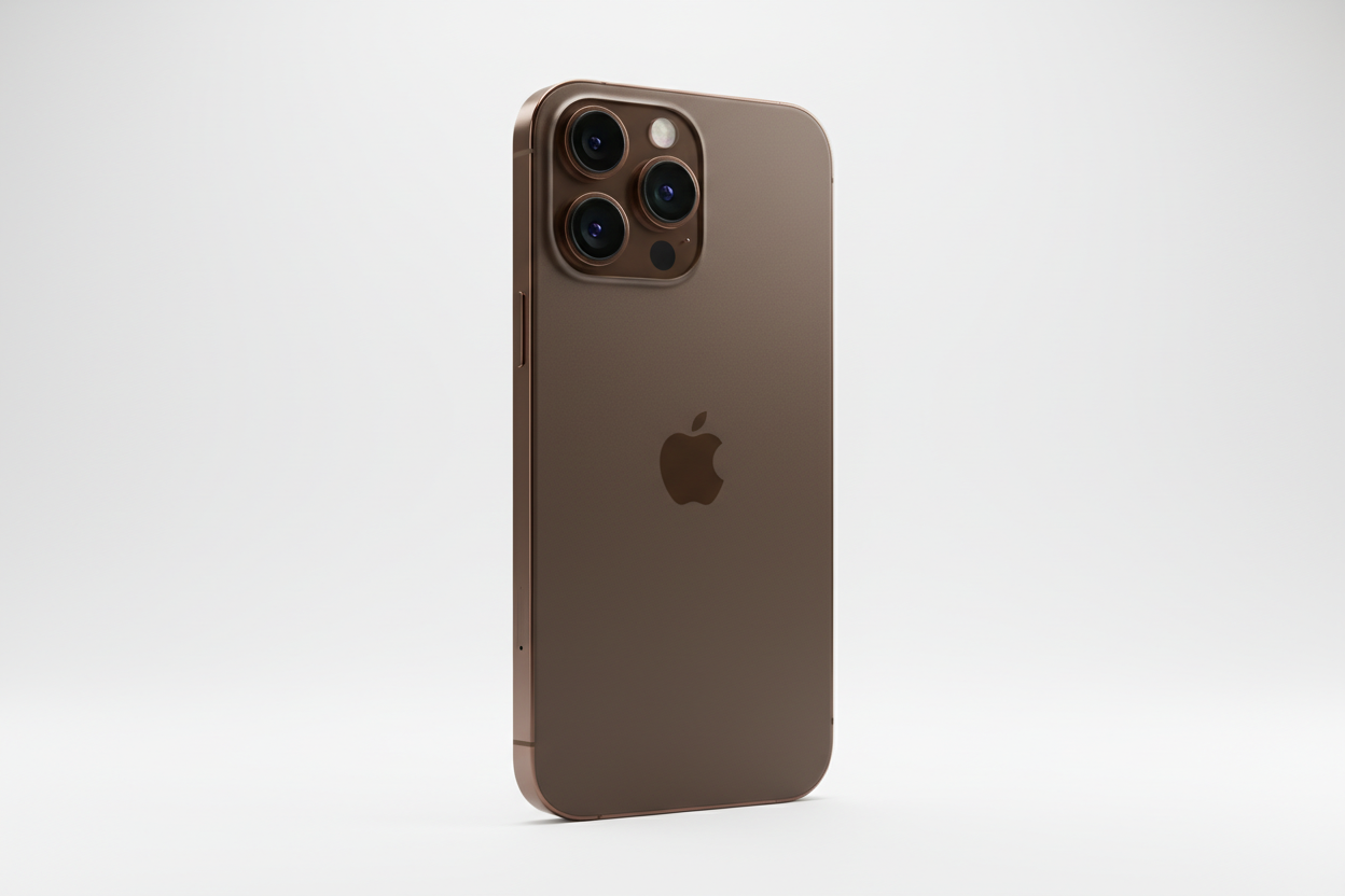 iphone 13 pro max marron de fond blanc ?