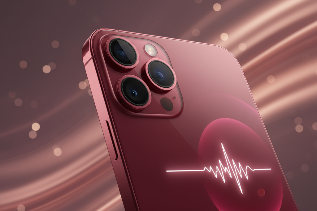 iphone 17 pro de couleur rouge avec le fond que tu veux ?