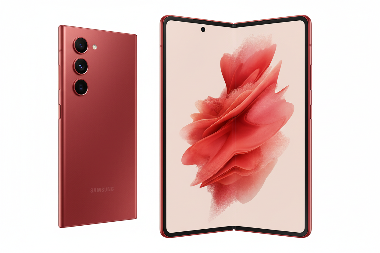 Samsung Z Fold 3 de couleur rouge ?